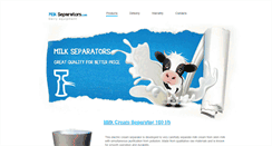 Desktop Screenshot of milkseparators.com